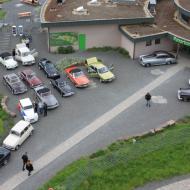 Blick auf den Parkplatz - aus Sicht vom Panarbora Aussichtsturm - OCRE - Saisoneröffnung 2019 (19.05.2019)