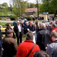 Besprechung beim Oldtimertreff im Neanderthal - ORCE Frühjahrsausfahrt 2016