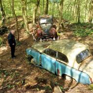 Besuch im Auto - Skulpturen - Park des Künstlers Michael Fröhlich im Neanderthal - ORCE Frühjahrsausfahrt 2016